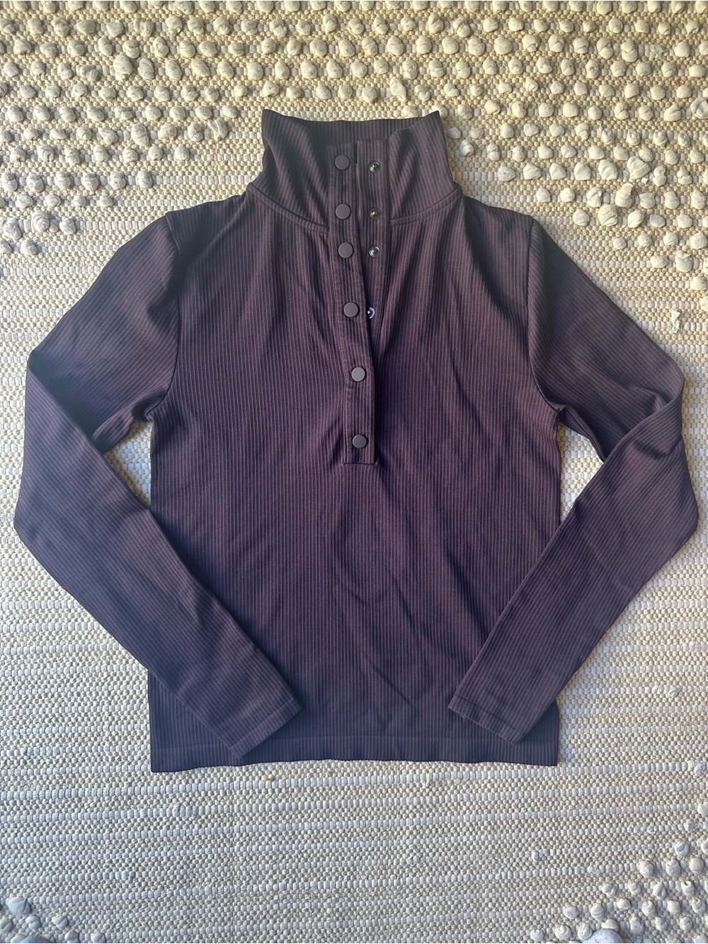 Athleta Flurry Henley in Purple Size S